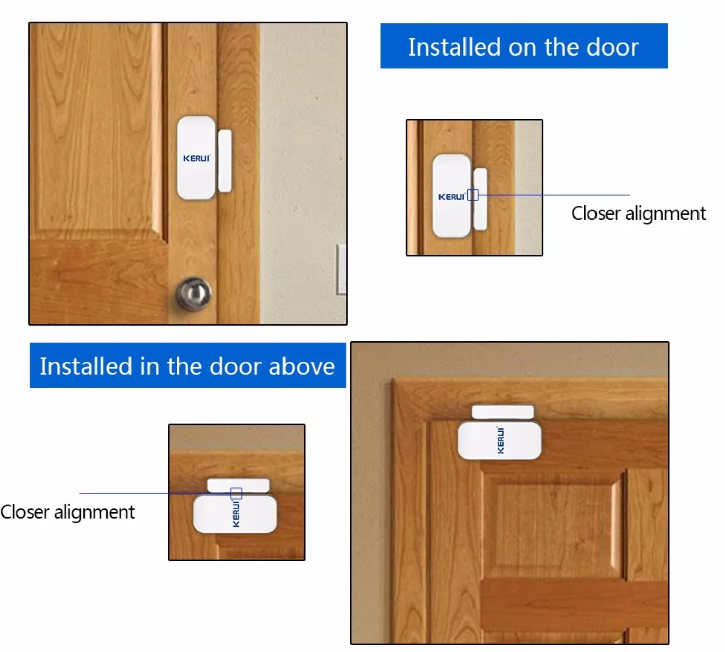 Wireless Window Door Magnet Sensor Detector For Home Smart Alarm System