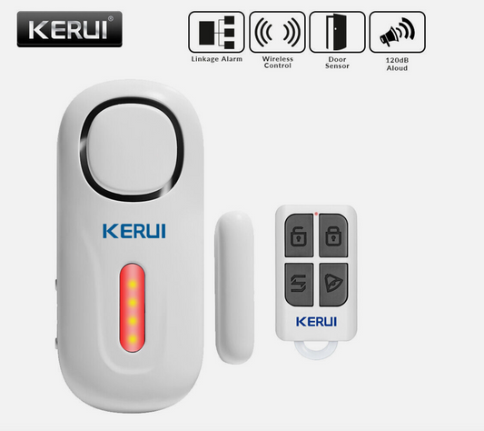 KERUI D2 Wireless Door/Window Alarm Sensor with 120 dB Sound DIY Home Alarm Kit