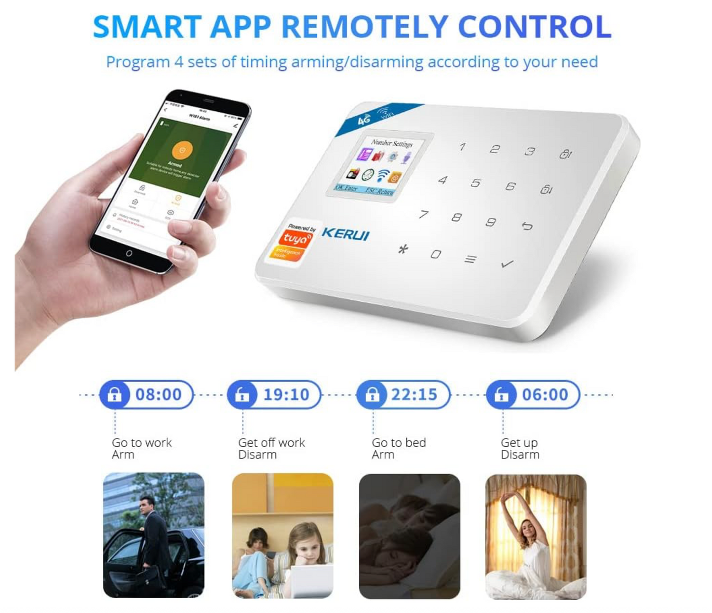 Kerui Security Burglar Alarm System with Motion Detection