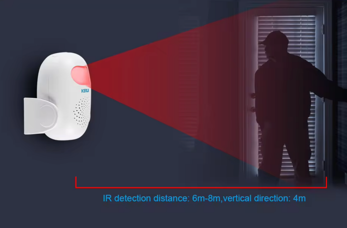 KERUI 110db M120 PIR Smart Home Motion Detector Alarm System