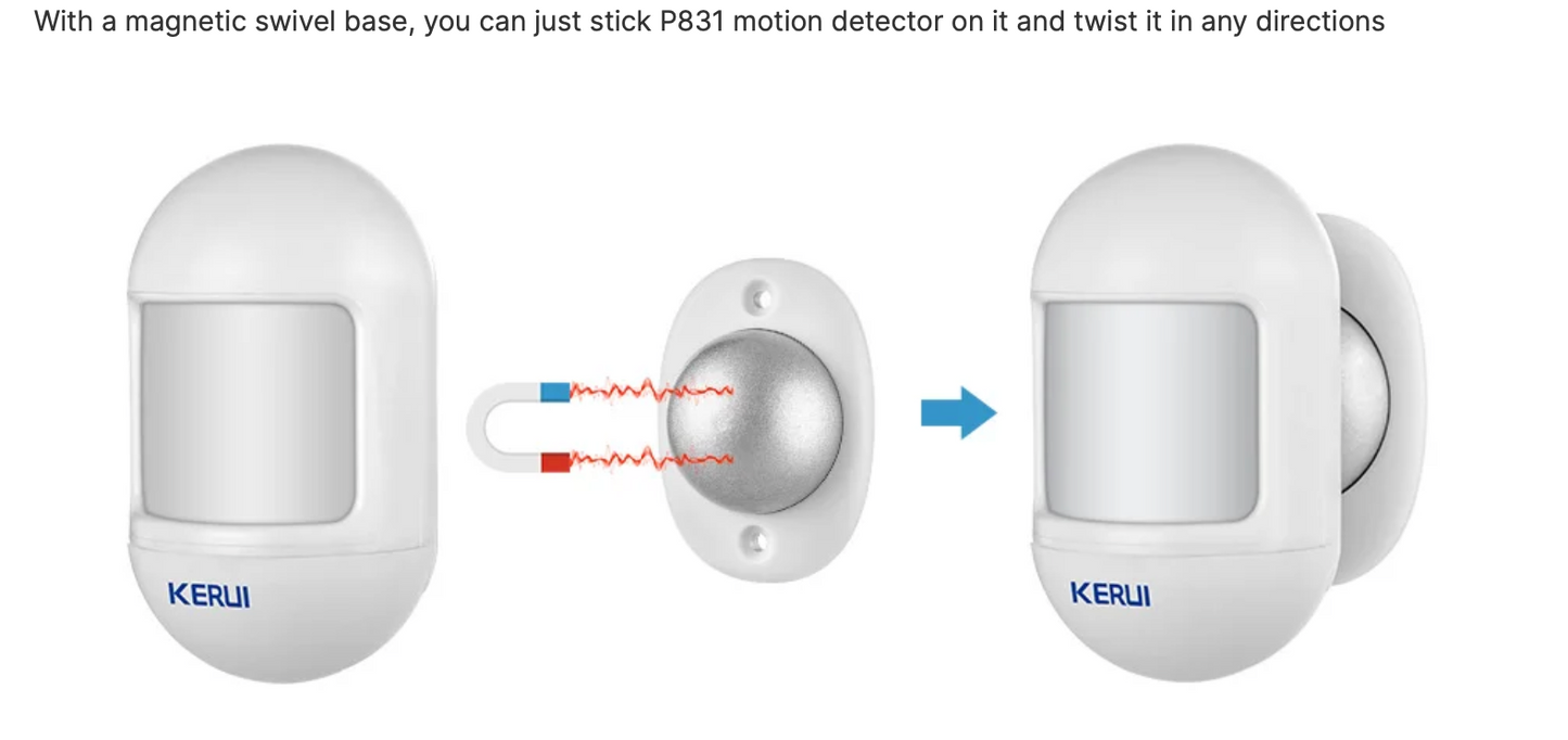 Wireless Mini PIR Motion Detector Alarm Detector for Home Security Alarm System