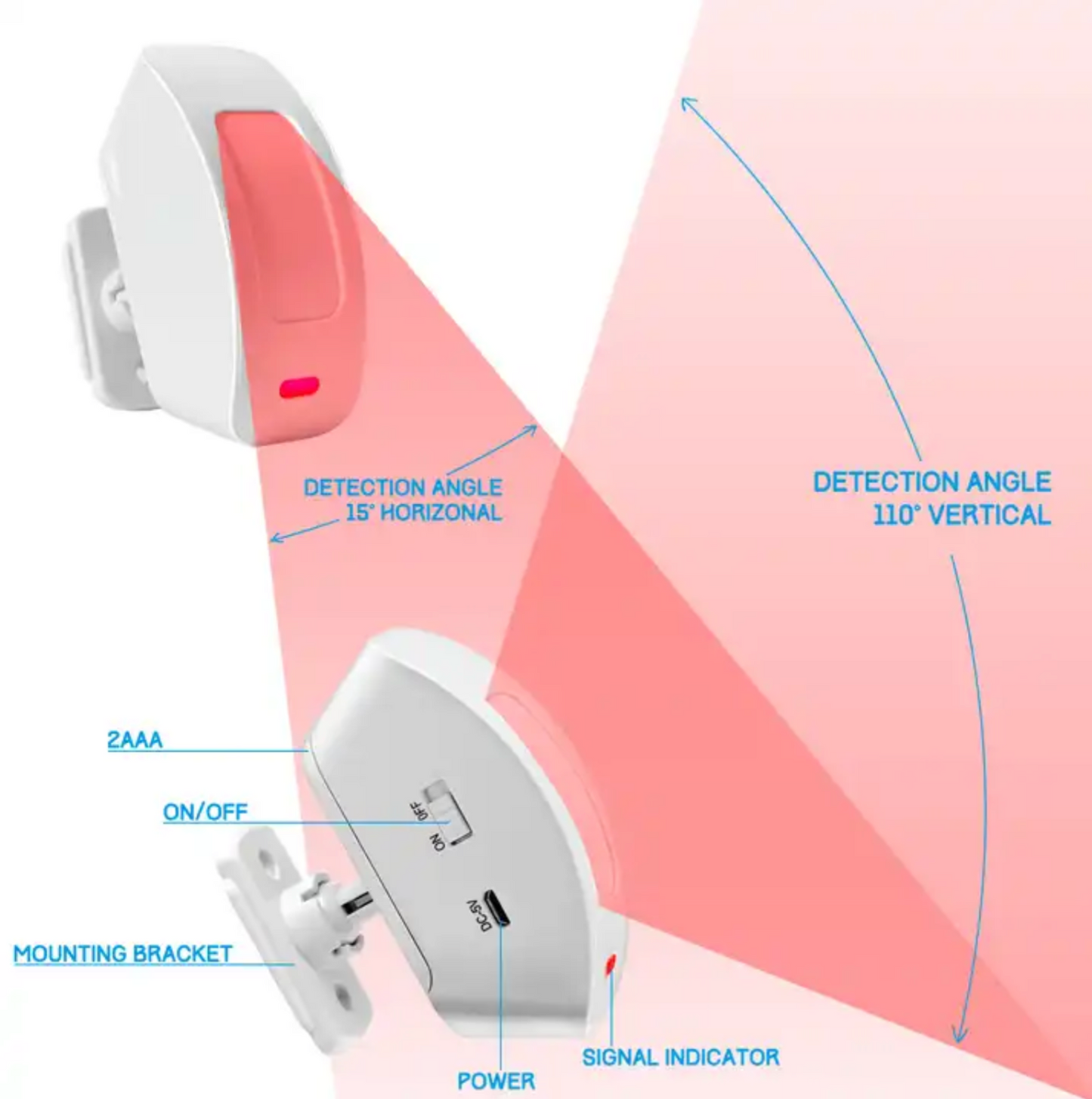 KERUI P817 Wireless Infrared Detector Curtain Sensor PIR Detecto