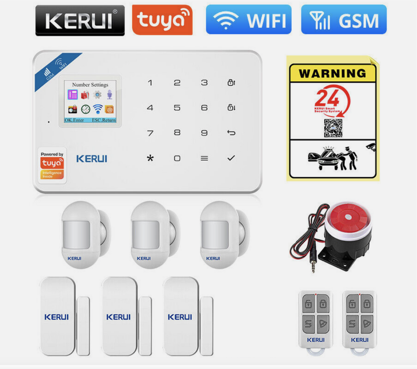 Kerui Security Burglar Alarm System with Motion Detection