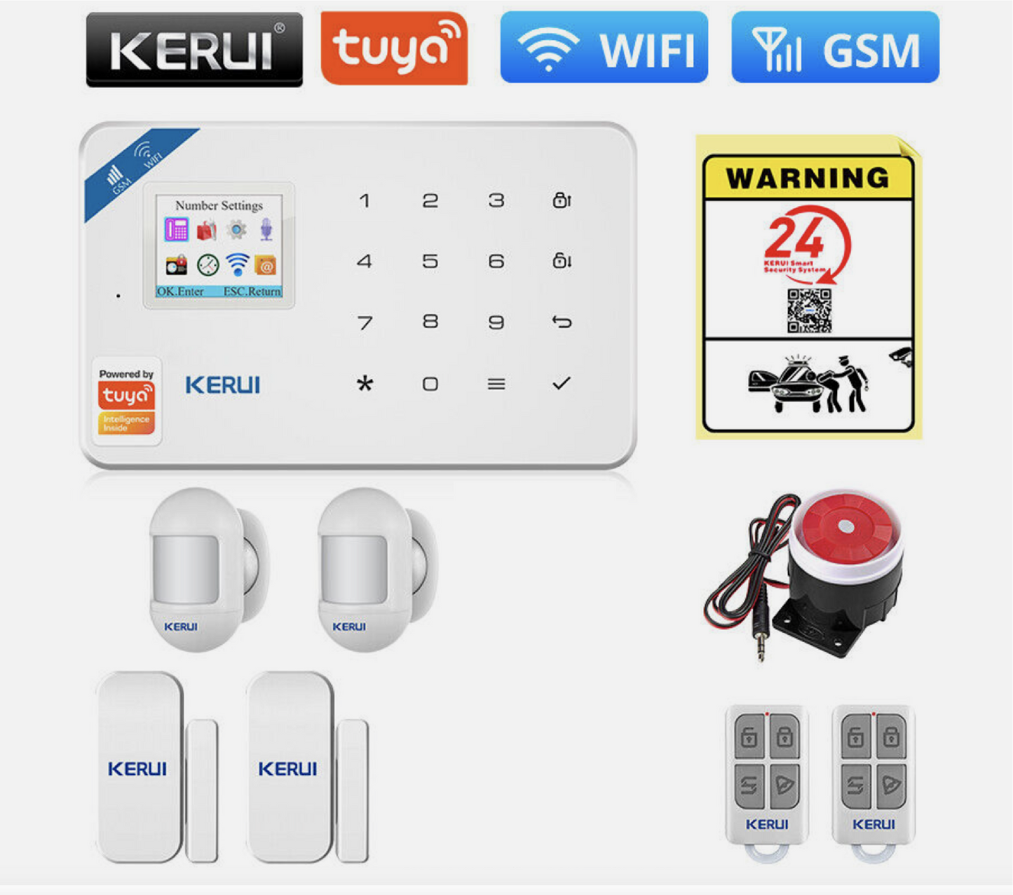 Kerui Security Burglar Alarm System with Motion Detection