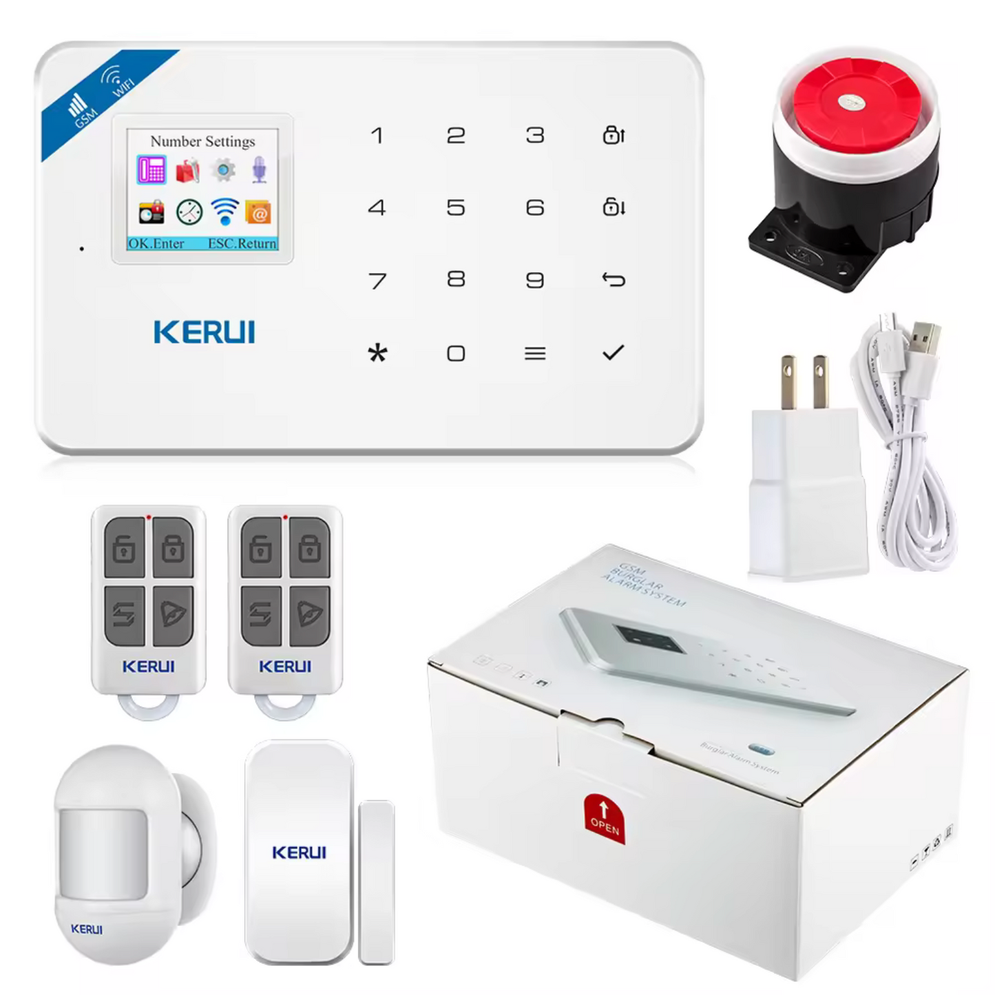 Kerui Security Burglar Alarm System with Motion Detection