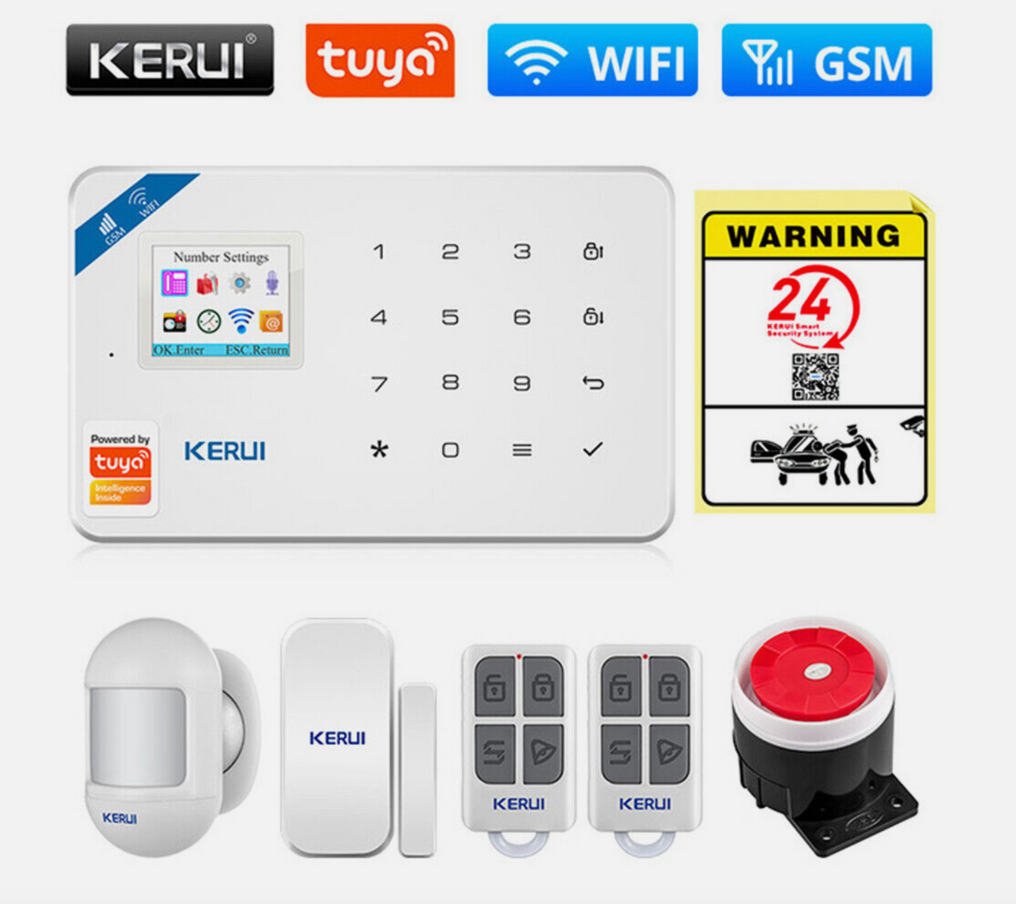 Kerui Security Burglar Alarm System with Motion Detection