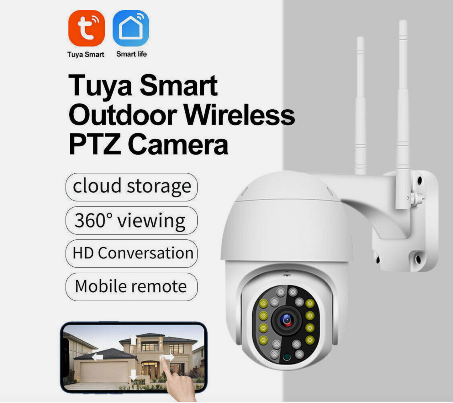 Tuya 1080P IP Camera WIFI Outdoor CCTV