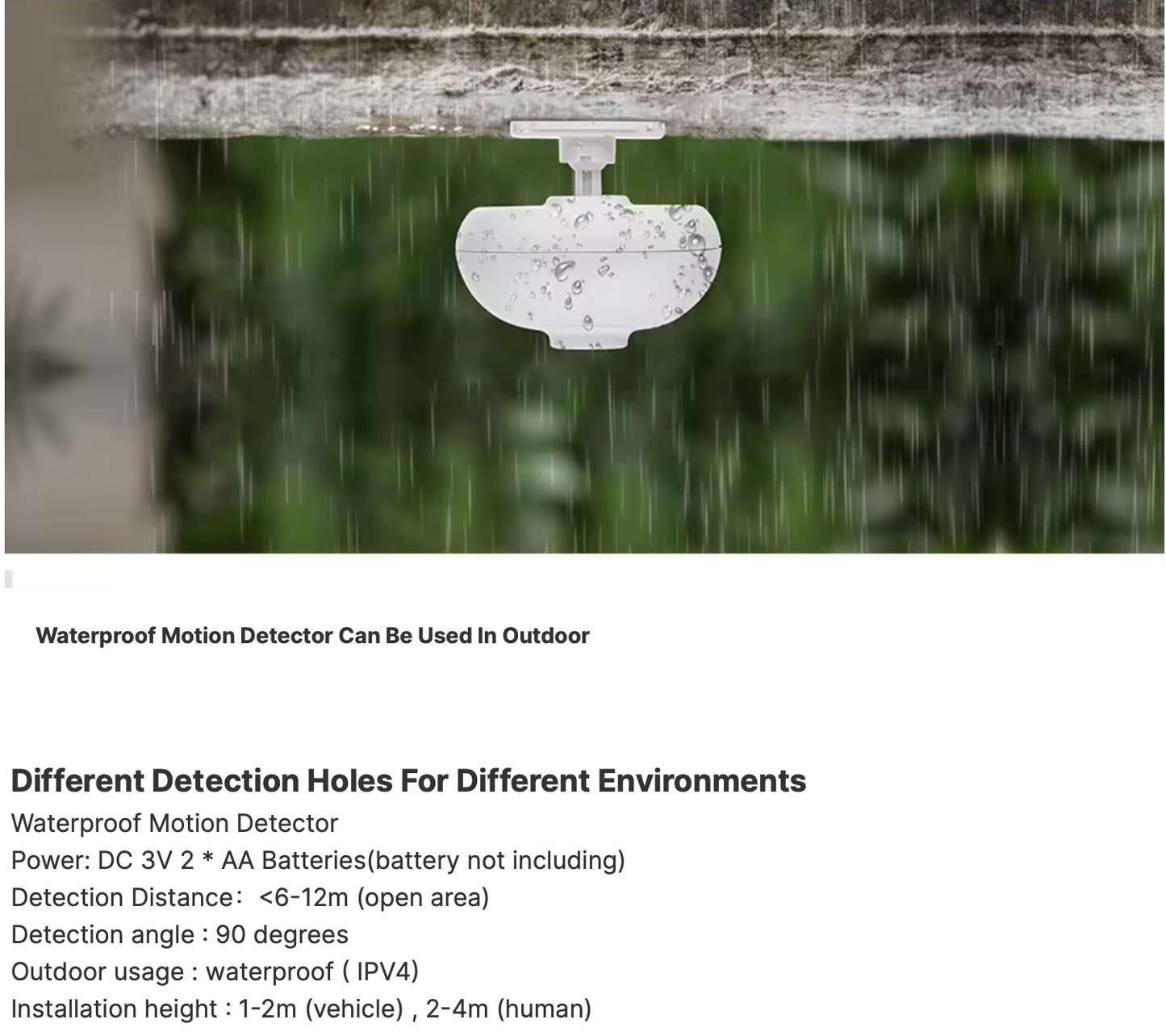 KERUI P861 Waterproof PIR Motion Sensor Detector